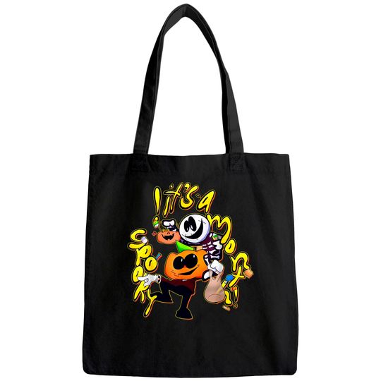 Spooky Month It's a Spooky Month, Skid and Pump Tote Bag