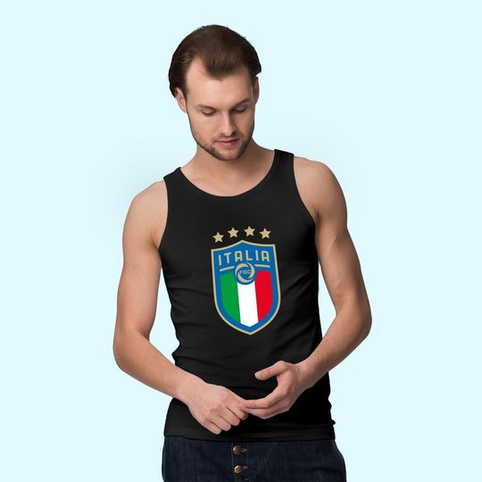 Italy Soccer Jersey Team 2021 Tank Top