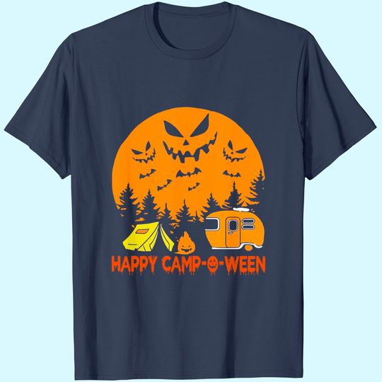 Happy Camp-O-Ween Halloween Camping Camper T-Shirt