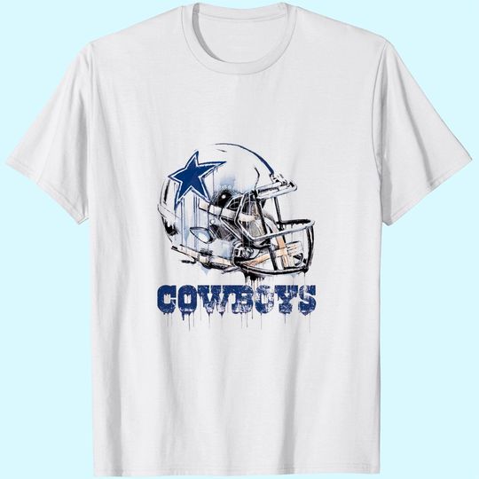 Dallas Cowboys Drip Helmet T-Shirt