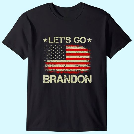 Let’s Go Brandon American Flag Impeach Biden T-Shirt