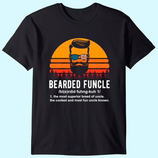 Bearded Funcle Definition Mens T Shirt