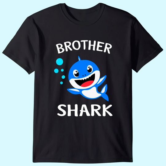 Brother Shark Gift - Cute Baby Shark Design Family Set T-Shirt