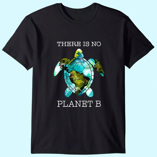 There is no planet b turtle V-Neck T-Shirt