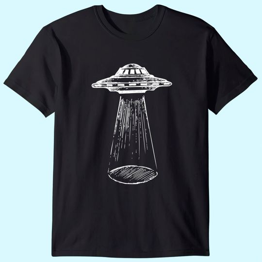 UFO  Alien Abduction Flying Saucer Spacecraft T Shirt
