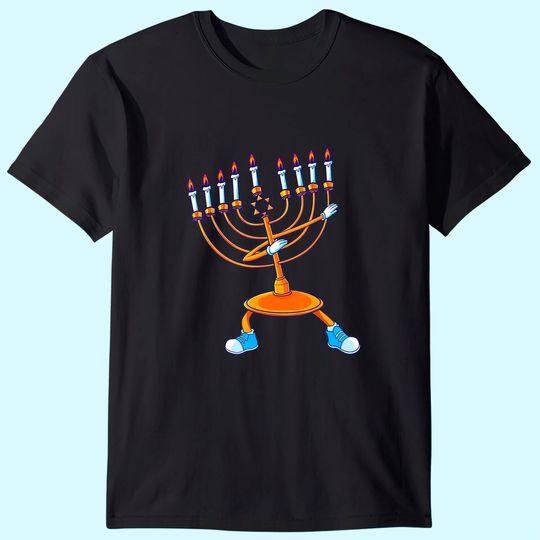 Hanukkah Dancing Chanukah Kids Girls Boys T-Shirt