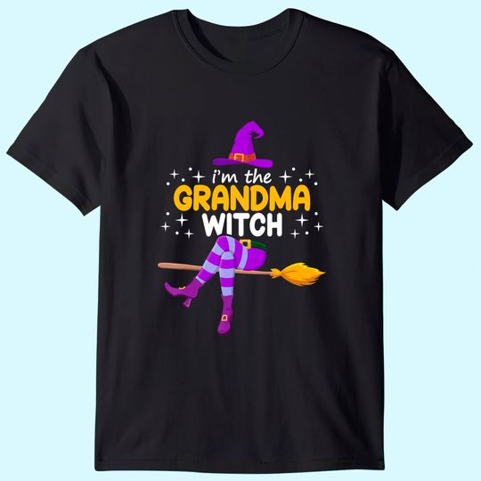 Im The Grandma Witch Halloween Family Matching Group Costume T-Shirt