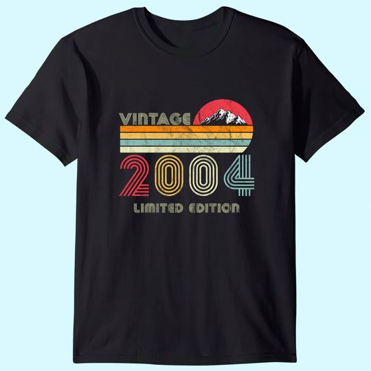 17 Year Old Gifts Vintage 2004 Limited Edition 17th Birthday T-Shirt