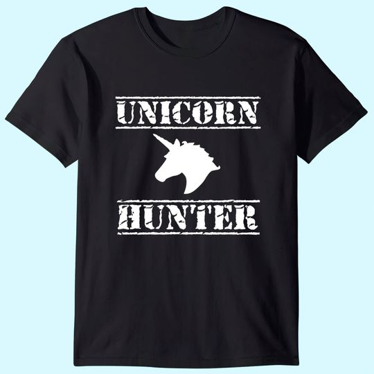 Unicorn Hunter T-Shirt, Mens Horse Humor Novelty