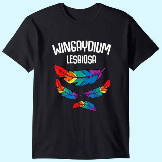 LGBT Pride 2021 Funny Lesbian Love Wingaydium Lesbiosa Gift T-Shirt