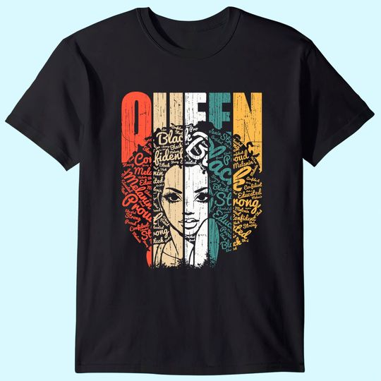 African American Shirt for Educated Strong Black Woman Queen T-Shirt