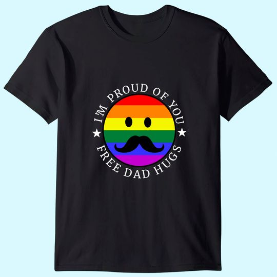 Free Dad Hugs LGBT Gay Pride T-Shirt