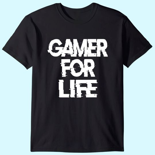 GAMING 365 Gamer For Life Tee For Video Game Players T-Shirt