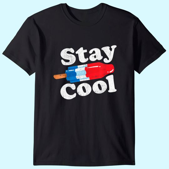 Summer Popsicle Stay Cool Funny Bomb Retro 80s Pop Gift T-Shirt