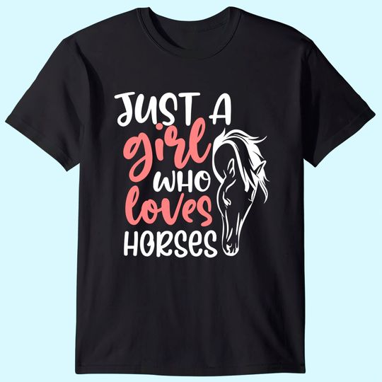 Horse Lover Equestrian Horseback Riding Girls Western T-Shirt