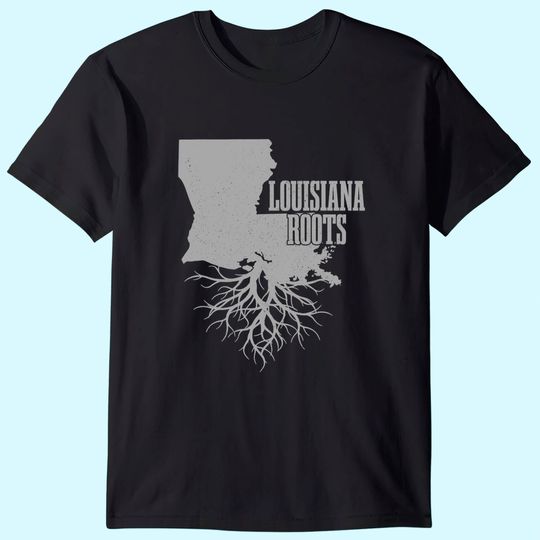 Louisiana Roots Vintage USA Patriotic Pride State T Shirt