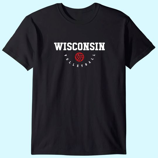 Women's Wisconsin Volleyball Team T-Shirt