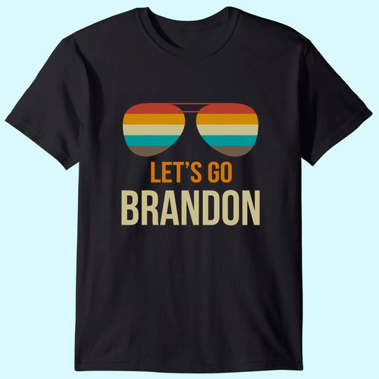 Let's Go Brandon Retro Vintage Sunglasses T-Shirt