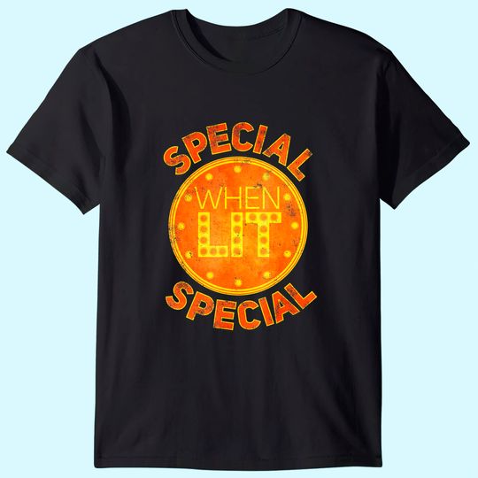 Special When Lit - Funny Retro Pinball Gift T-Shirt