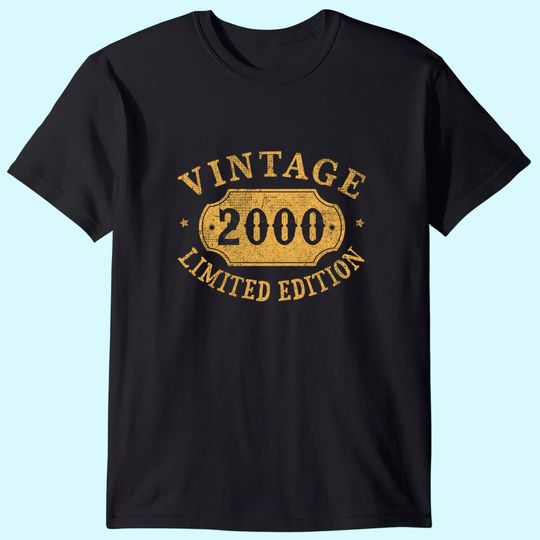 21st Birthday Anniversary Gift Limited 2000 T Shirt