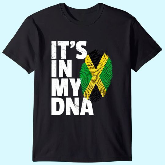 It's in My DNA Jamaica Flag T Shirt