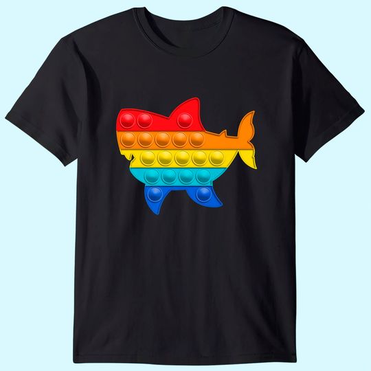 Shark Lover Pop It Fidget Birthday Christmas T-Shirt