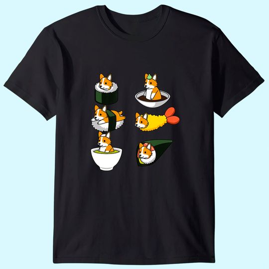 Japanese Food Corgi Dog T-Shirt
