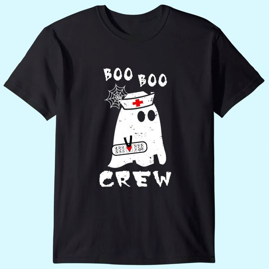 Boo Boo Crew Halloween Ghost Nurse T-Shirt