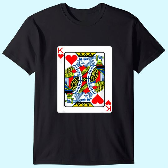 King Of Hearts Playing Card T Shirt
