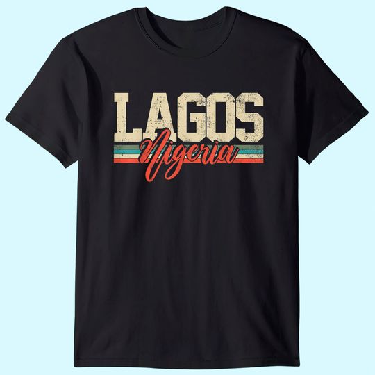 Lagos Nigeria Travel Souvenir Retro T-Shirt