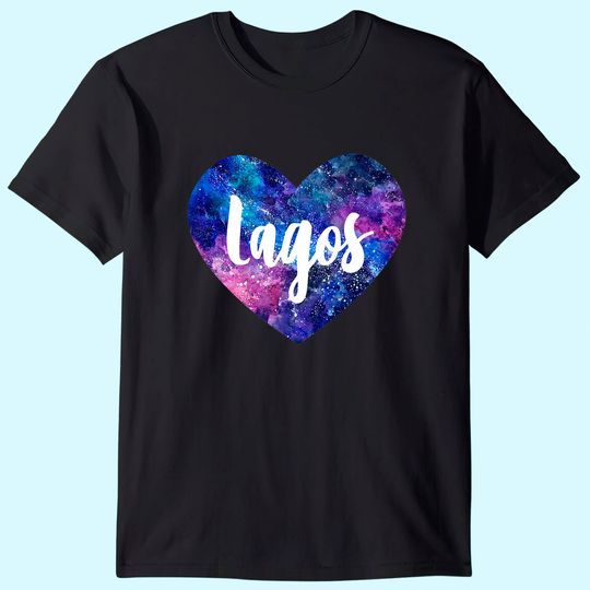 I Love Lagos Space Galaxy T-Shirt