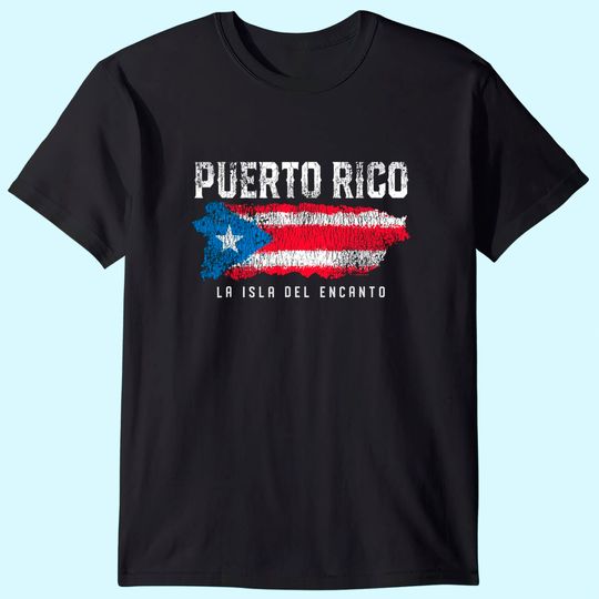 Puerto Rico Island Flag T Shirt