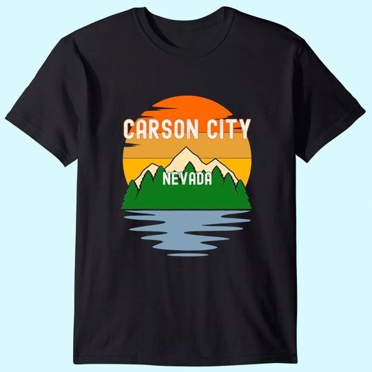 From Carson City Nevada Vintage Sunset T-Shirt