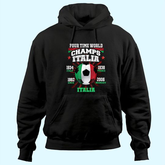 Italy Football Hoodie with Cup Years for Fans