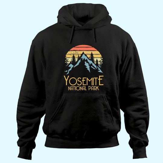 Vintage Yosemite National Park California Hoodie