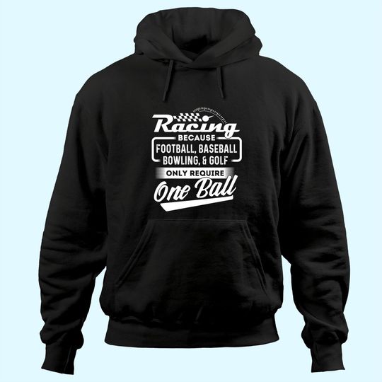 Racing Because - Funny Drag Racer Race Car Drag Racing Hoodie