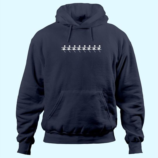 I Love To Erg Funny Rowing Hoodie