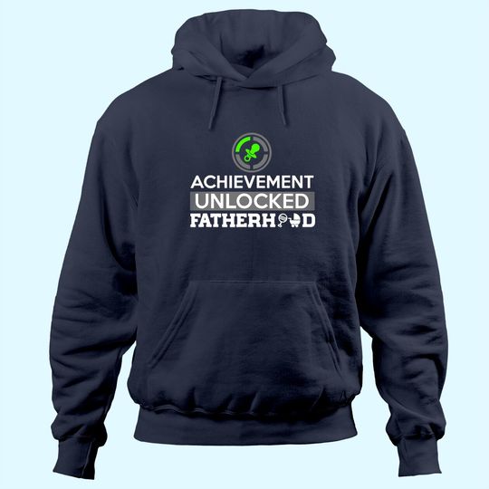 Men's Hoodie Achievement Unlocked Fatherhood