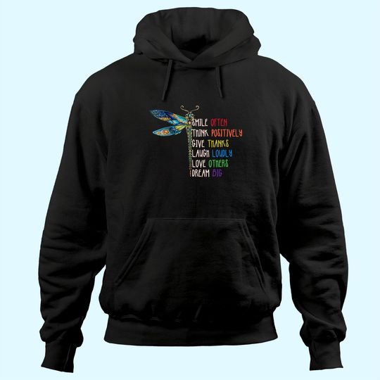 Motivation Inspiration Cute Dragonfly Hoodie