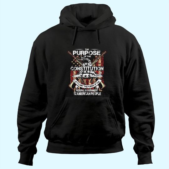 American Constitution Federal Government Guns Hoodie