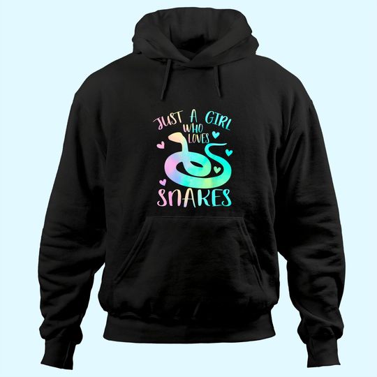 Just a Girl Who Loves Snakes Themed Lover Girls Hoodie