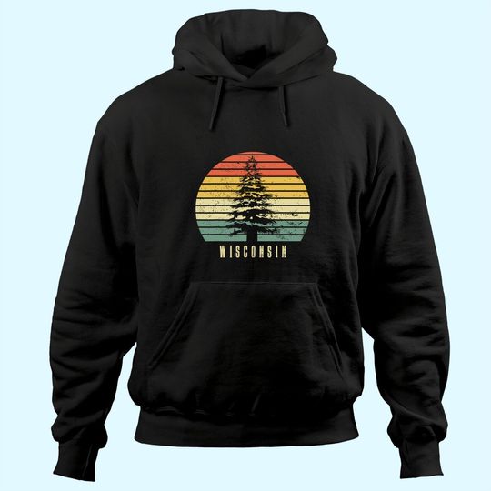 Wisconsin State Park Pine Tree Gift residents Hoodie
