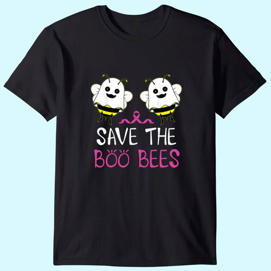 Save The Boo Bees Shirt Breast Cancer Awareness Halloween T-Shirt