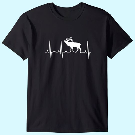 Elk Heartbeat Shirt - Best Elk Lover T Shirt
