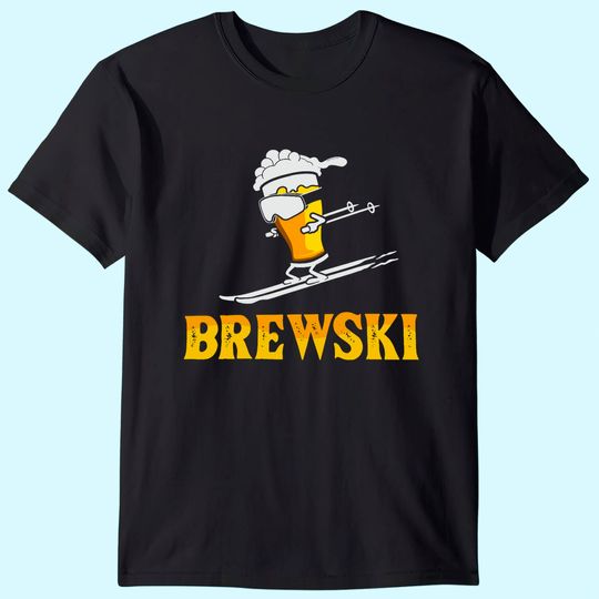 Brewski Skiing Beer T-Shirt