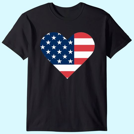 Womens American Flag T-Shirt 4th of July Patriotic Shirts Independence Day Stars Stripes Print Tee Tops