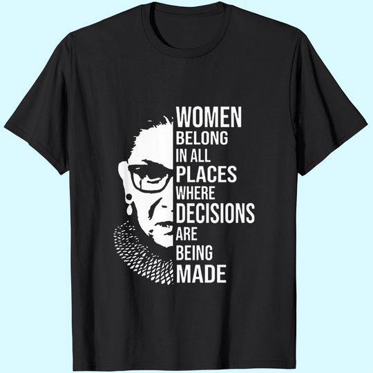 RBG Western Vintage Graphic Tees for Women, Casual Summer Tops, Custom t-Shirts for 2021