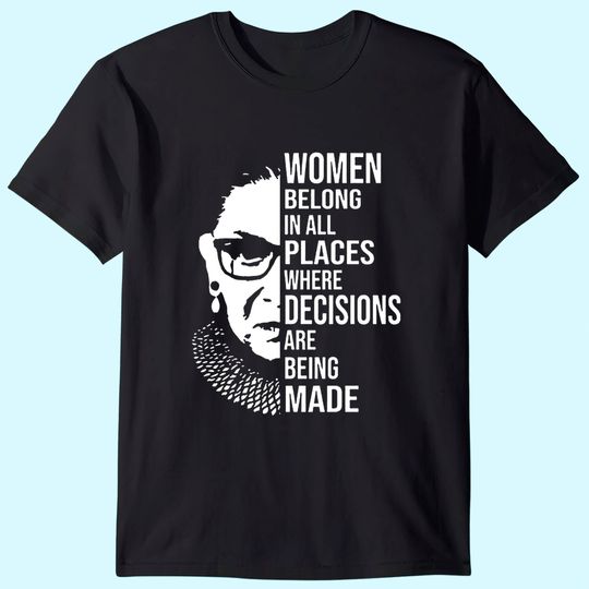 RBG Western Vintage Graphic Tees for Women, Casual Summer Tops, Custom t-Shirts for 2021