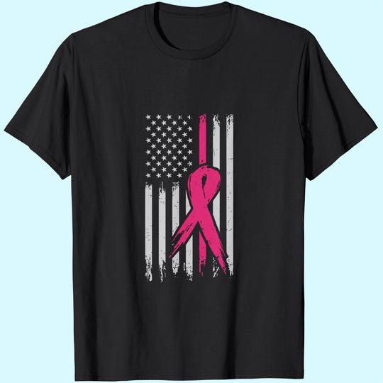 Blittzen Breast Cancer Flag T Shirt
