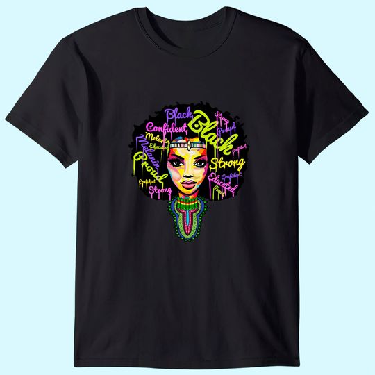 Strong African Queen Shirts for Women - Proud Black History T-Shirt